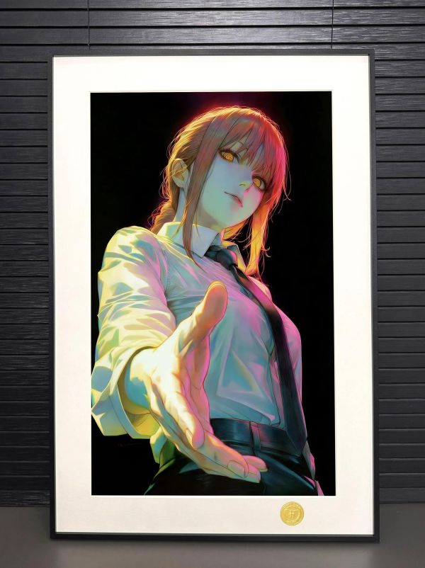 【海外代購】H2 《電鋸人瑪奇瑪》鏈鋸人支配惡魔裝飾畫 