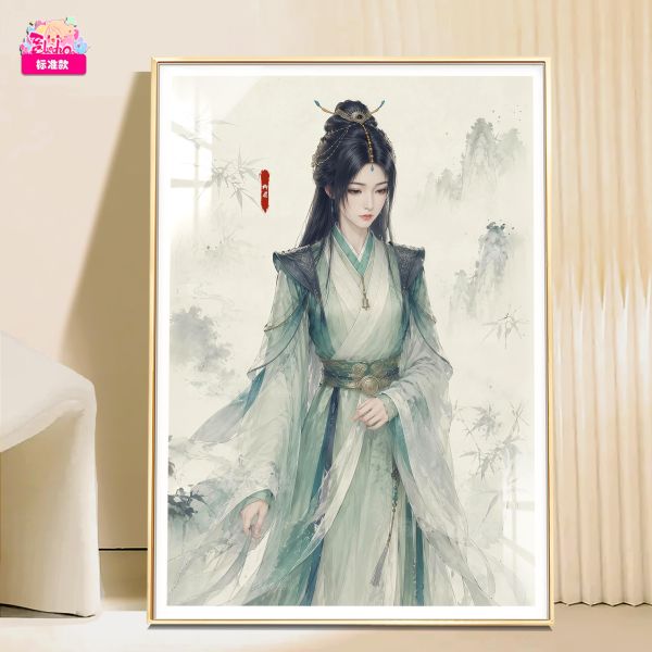 【海外代購】阿喵畫社 國色天香 柳眉 新品8K主題超清裝飾畫 冰箱貼 