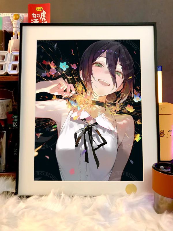 【海外代購】星空 《霹靂塞》電鋸人鏈鋸人Chainsaw Man電次瑪奇瑪帕瓦動畫裝飾畫 