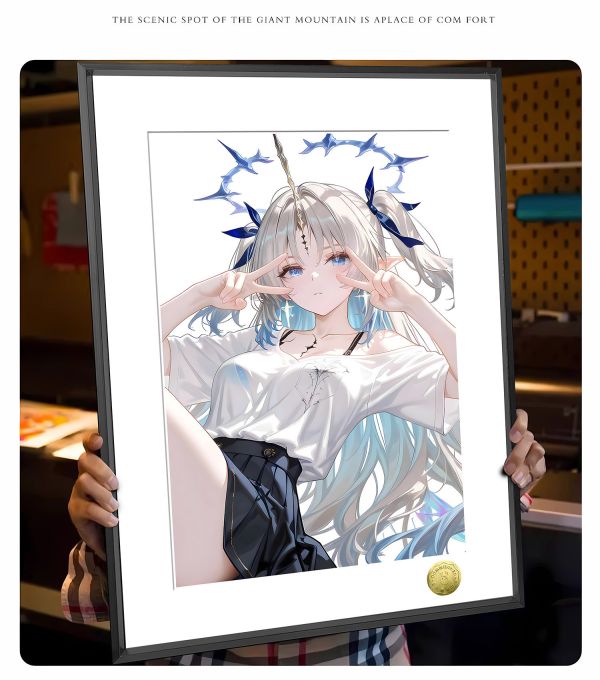 【海外代購】皇呱 《可愛聖女卡提希亞》 鳴潮怕羞可愛聖女卡提希婭週邊裝飾畫 午睡毯 地毯 