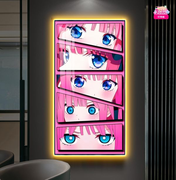 【海外代購】阿喵畫社 五等分新娘回眼定格 新品發布氛圍感8k超清燈帶畫 