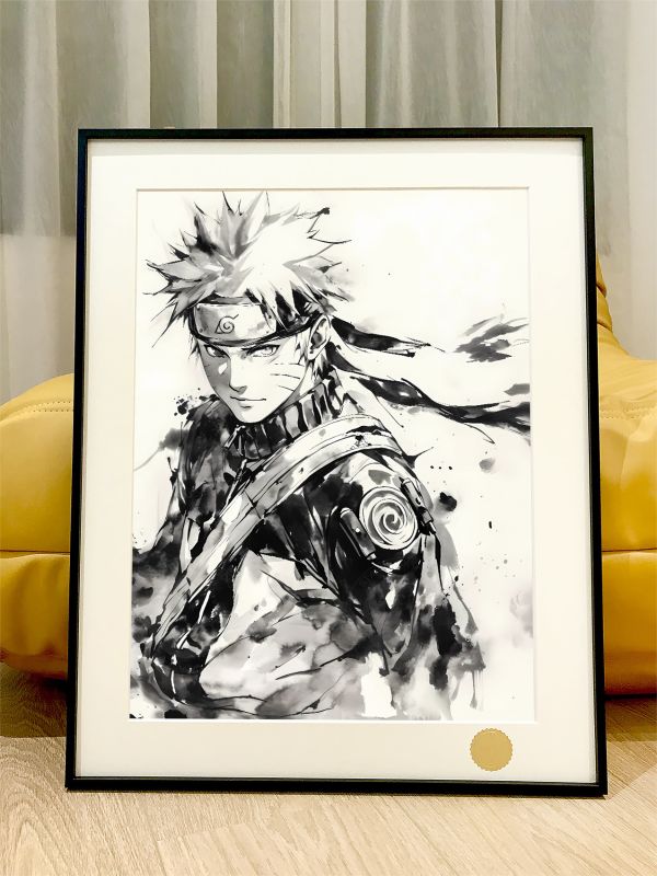 【海外代購】星空 《水墨火影系列》鳴人佐助雛田小櫻NARUTO仙人宇智波須佐火影忍者動漫裝飾畫 