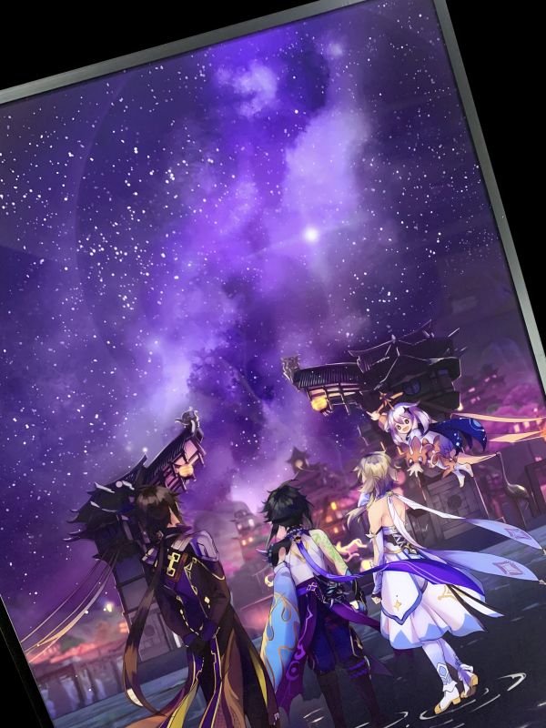 【海外代購】神秘畫廊 黑科技光導透光畫 煙火星空 