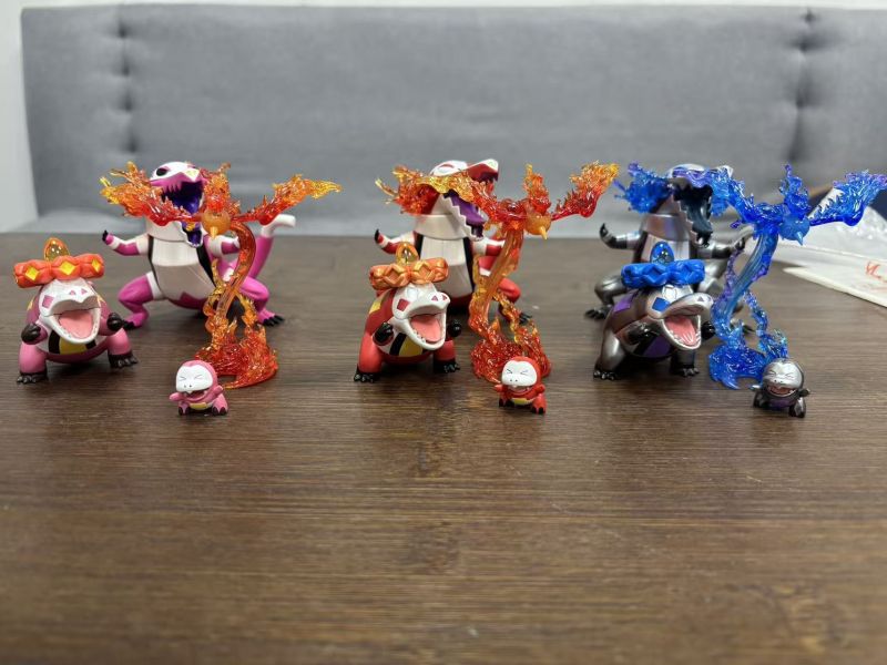 【預定】摸魚 骨紋巨聲鱷進化組（禦三家系列火系第二彈） 