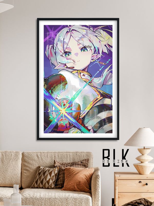 【海外代購】巴洛克 《閃耀芙莉蓮》葬送的芙莉蓮Frieren菲倫動畫裝飾畫 