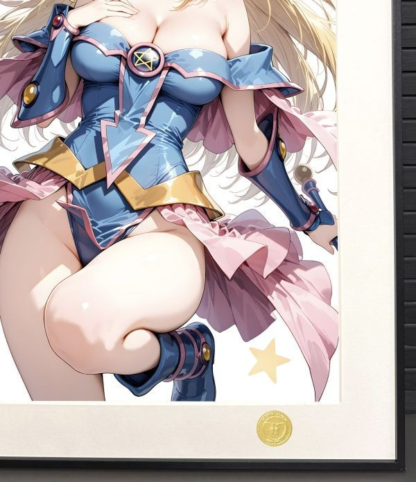 【海外代購】H2 《黑魔導女孩》遊戲王阿圖姆武藤遊戲裝飾畫 