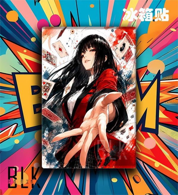 【海外代購】巴洛克 《蛇喰夢子》狂賭之淵鈴井涼太早乙女芽亞裡綺羅莉動漫裝飾畫冰箱貼 