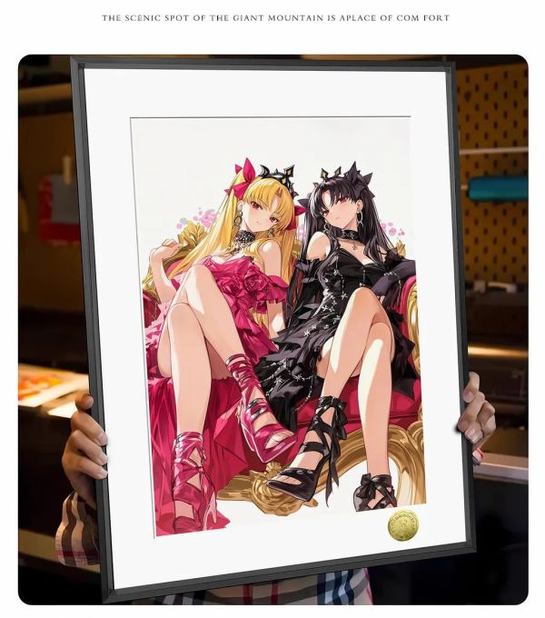 【海外代購】皇呱 《貴族姐妹第二彈》Fate埃列什基伽勒&伊什塔爾裝飾畫 午睡毯  地毯 