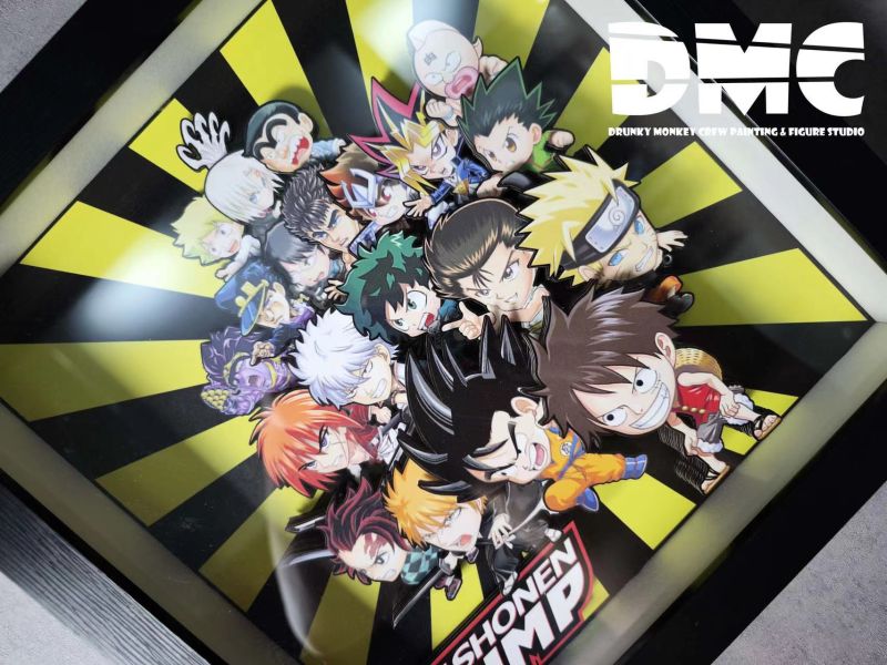 【海外代購】醉猴組 DWN-031 周刊少年Jump 主角集結Q版 立體裝飾畫 