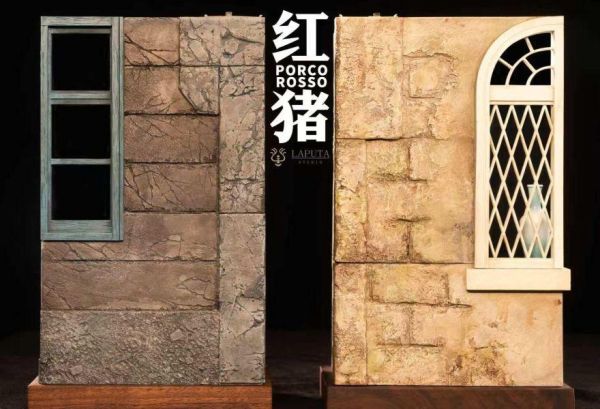 【預定】LAPUTA 紅豬－馬可＆吉娜 藝術擺件系列 宮崎駿動畫電影 