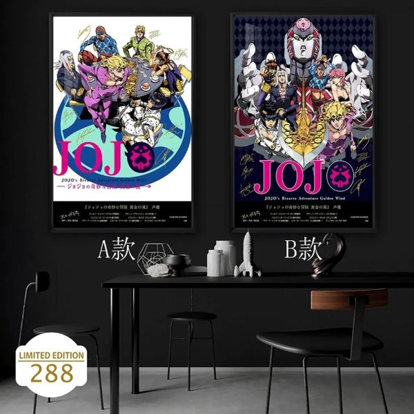 【海外代購】千鳥社 《JOJO的奇妙冒險：黃金之風》簽名裝飾畫 