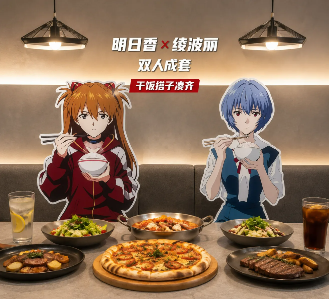 【海外代購】千鳥社 《明日香吃飯 立牌》 