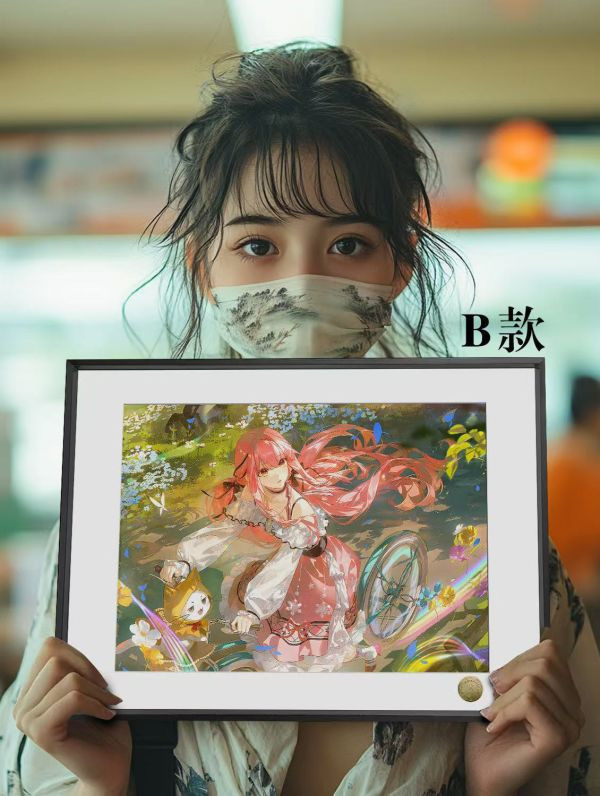 【海外代購】皇呱 《無限暖暖》蘇暖暖NfinityNikki無限暖暖粉色少女裝飾畫 