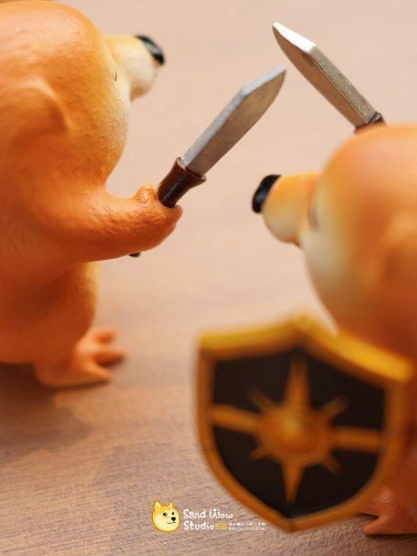 『台灣現貨』沙雕 刀盾狗蛙·柴柴系列 我的刀盾 