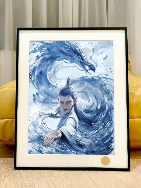 【海外代購】星空《敖丙》哪吒之魔童鬧海 裝飾畫 