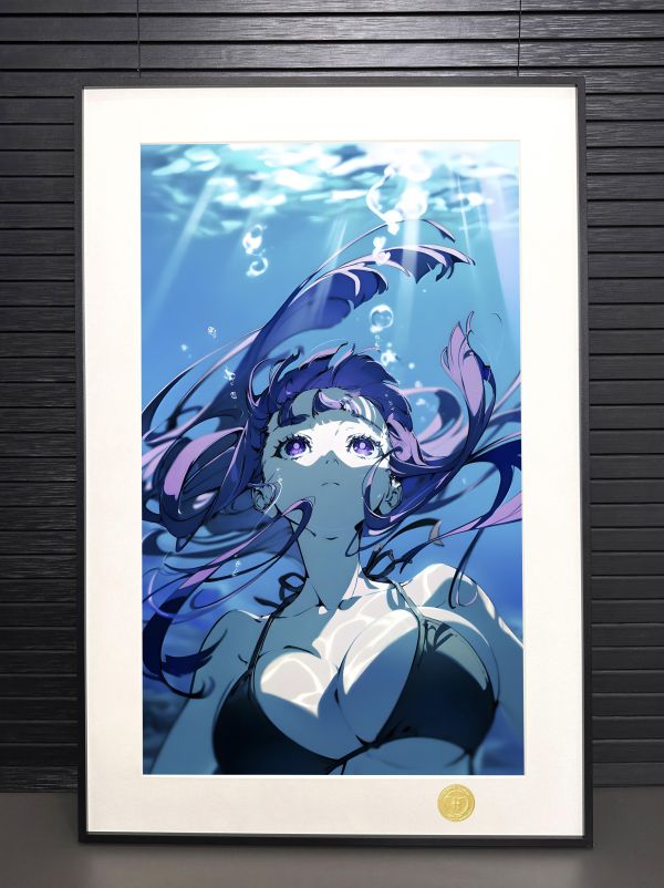 【海外代購】H2 《水中菲倫》葬送的芙莉蓮Fern動漫二次元裝飾畫 
