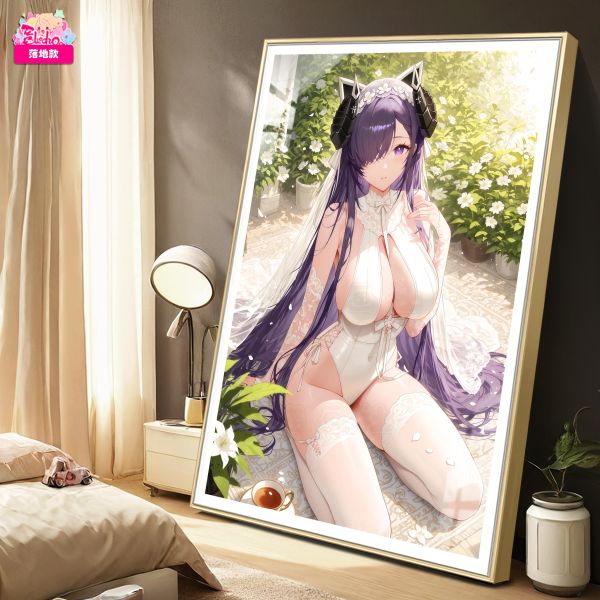 【海外代購】阿喵畫社 迎辰 婚紗奧古斯特8k主題高清裝飾畫 午睡毛毯 床頭地墊 護腕滑鼠墊 冰箱貼 