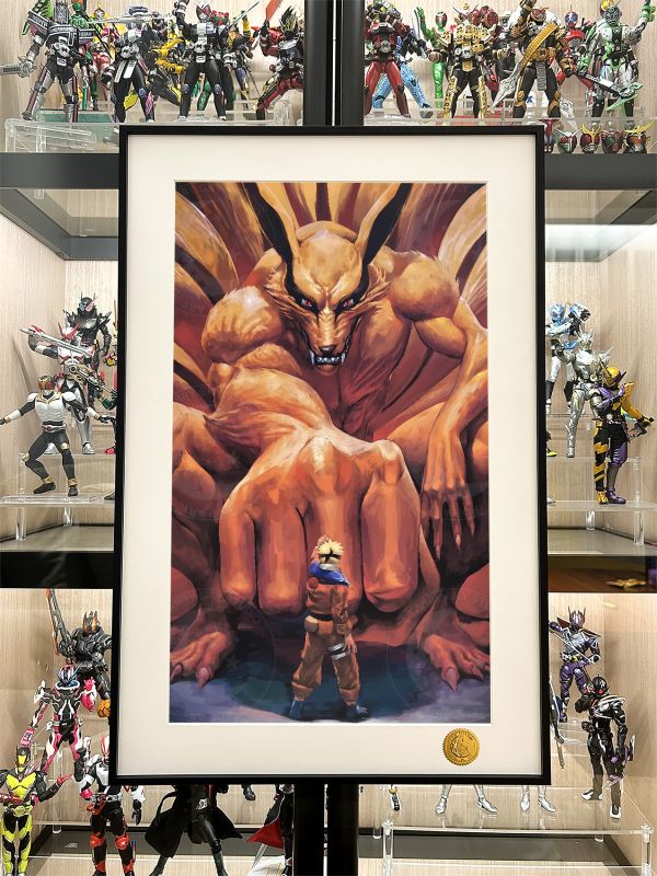 【海外代購】星空 《九尾之力》九喇叭尾獸火影忍者漩渦鳴人NARUTO仙人動漫裝飾畫 