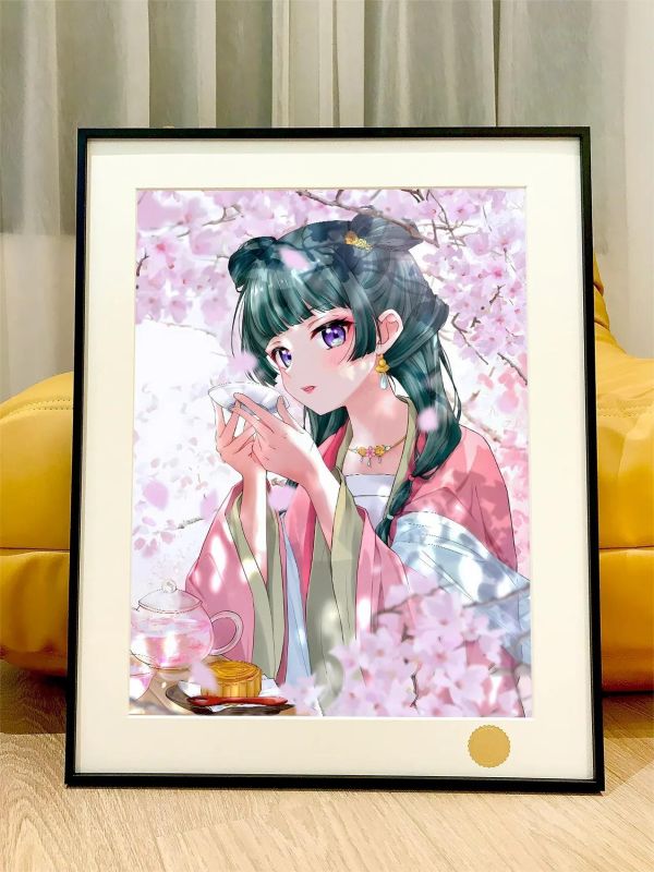 【海外代購】星空 《櫻花貓貓》藥屋少女的呢喃壬氏玉葉妃裝飾畫 