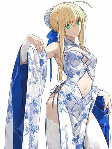 【海外代購】巴洛克 《旗袍saber》阿爾托莉雅·潘德拉貢亞瑟王裝飾畫冰箱貼 