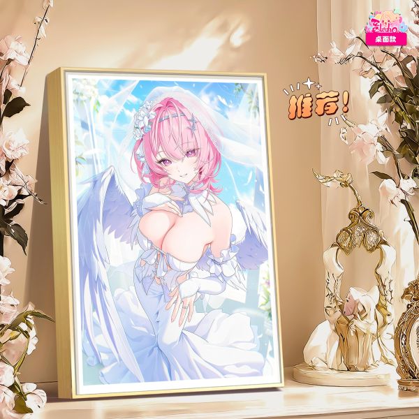 【海外代購】阿喵畫社 花嫁 婚紗蕾米埃爾 新品12K超清主題裝飾畫週邊 透明卡磚 床頭地墊 牆面掛毯 冰箱貼 