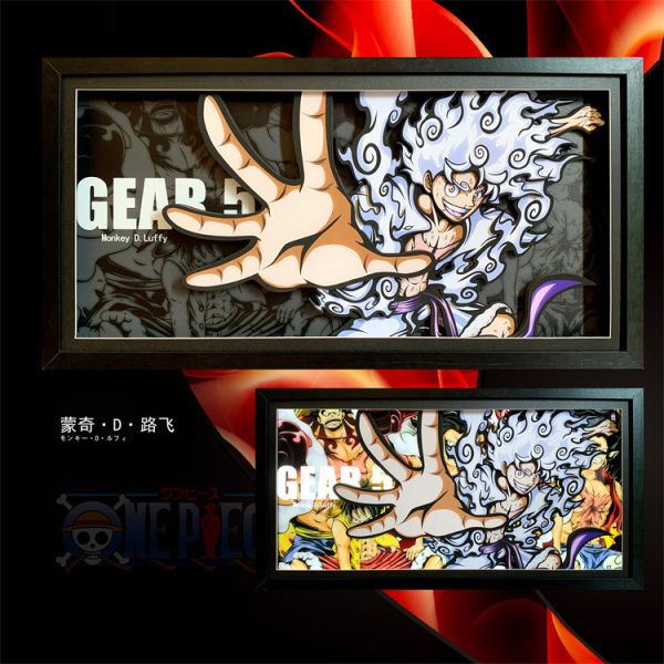 【海外代購】神秘畫廊 光導變換 五檔路飛 3D紙藝立體畫01 