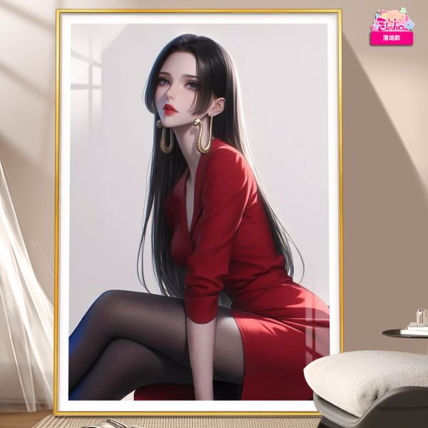 【海外代購】阿喵畫社 女明星 艷裝出席 女帝 8k超大超清裝飾畫 