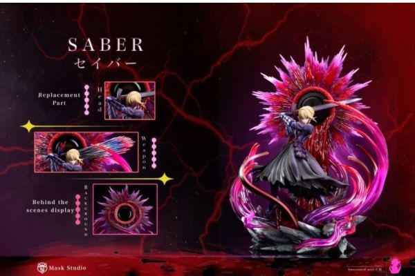 【預定】Mask Studio 黑-Saber 