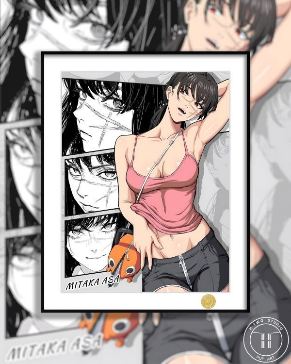 【海外代購】H2 《三鷹朝》電鋸人鏈鋸人戰爭惡魔夜裝飾畫 