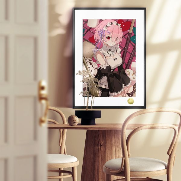 【海外代購】皇呱 《甜美女僕拉姆》Re：從零開始的異世界生活甜美女僕拉姆週邊裝飾畫 午睡毯 地毯 