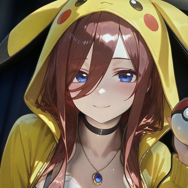 【海外代購】黑白畫映 B&W Pikachu Girls 系列裝飾畫 第四彈 中野三玖 立體裝飾畫 