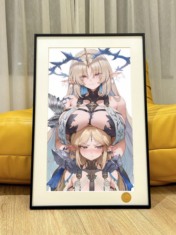 【海外代購】星空 《大小卡提希亞》鳴潮Cartethyia芙露德莉絲殉道聖女遊戲動漫二次元裝飾畫 