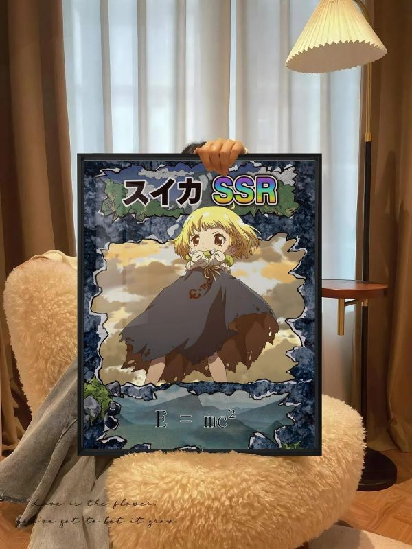 【海外代購】趣物堂 《SSR西瓜》石紀元西瓜石神千空琥珀裝飾畫 