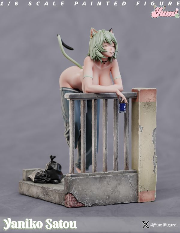 【R18女雕-預定】Yumi figure 尼古丁喵喵-佐藤雅妮子 