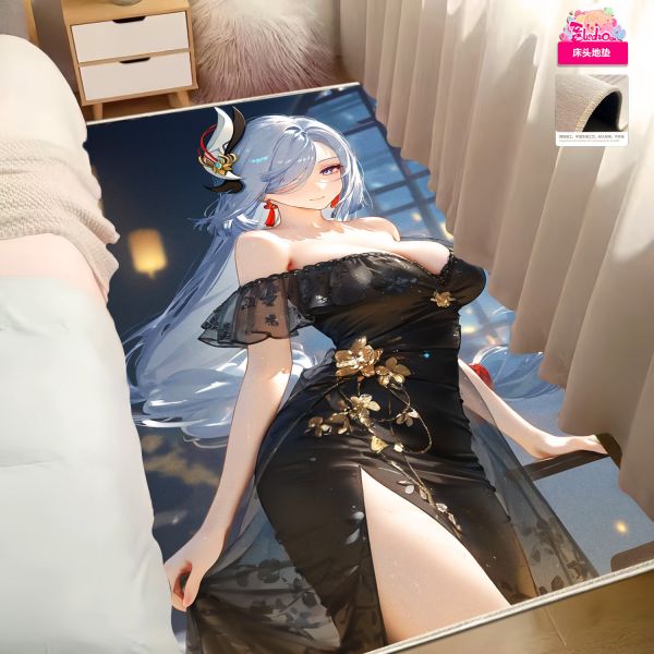 【海外代購】阿喵畫社 墨紗韻 申鶴 8k超大高清裝飾畫 等身枕 床頭地墊 午睡毛毯 