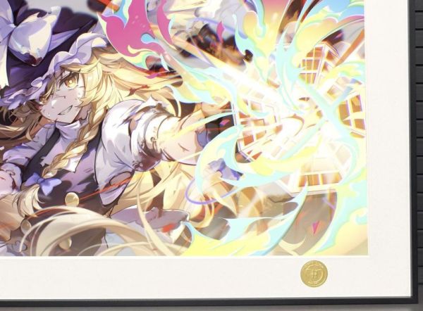 【海外代購】H2 《霧雨魔理沙》東方project黑白魔法使裝飾畫 