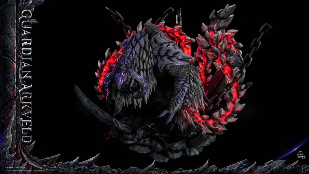 【預定】RZ 睿智 怪物獵人荒野 歷戰王鎖刃龍 收藏雕像 