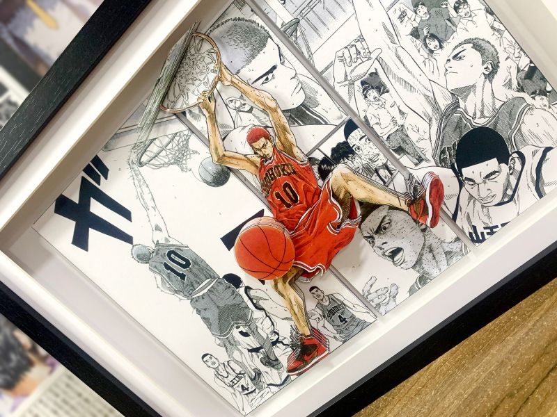 【海外代購】神秘畫廊 3D紙藝立體畫 灌籃高手 五虎將 