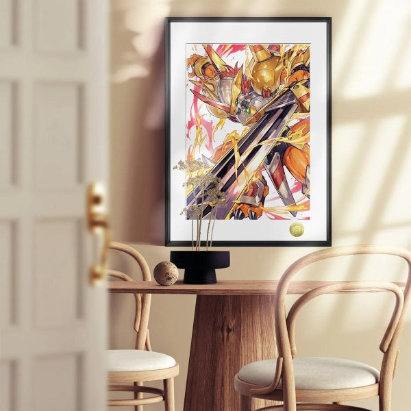 【海外代購】皇呱《究極體戰鬥暴龍獸》數碼寶貝裝飾畫 