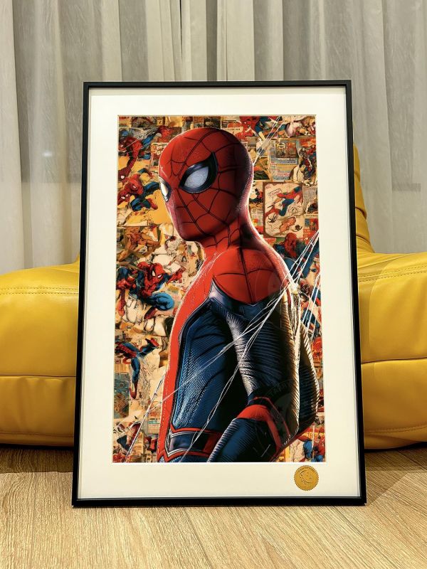 【海外代購】星空 《港風蜘蛛人》嶄新日Spider-Man漫威彼得帕克動漫裝飾畫 