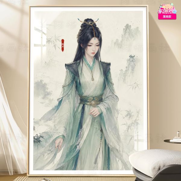 【海外代購】阿喵畫社 國色天香 柳眉 新品8K主題超清裝飾畫 冰箱貼 