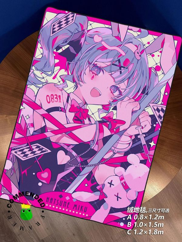 【海外代購】皇呱 《初音未來兔子洞第六彈》裝飾畫 午睡毯 地毯 