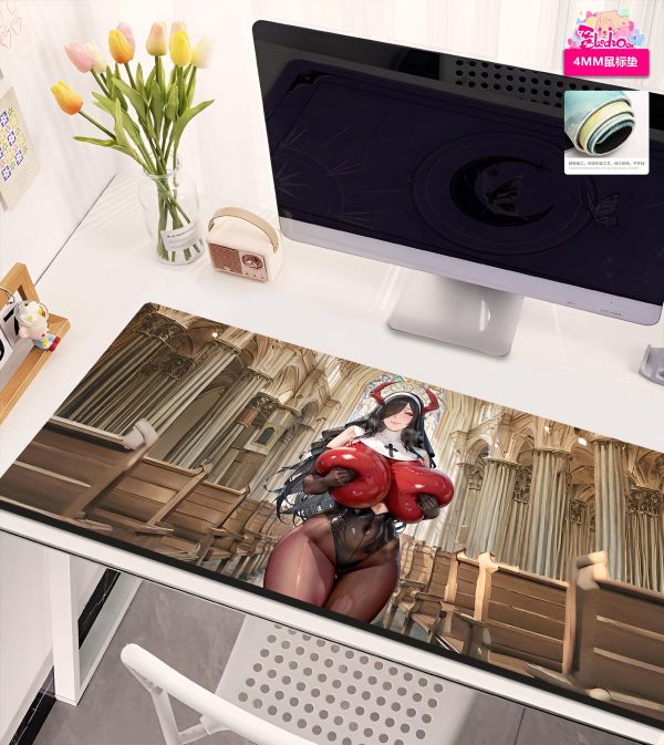 【海外代購】阿喵畫社 修女紅衣版腓特烈大帝復古畫 8k主題高清裝飾畫 滑鼠墊 午睡毛毯 床頭地墊 冰箱貼 