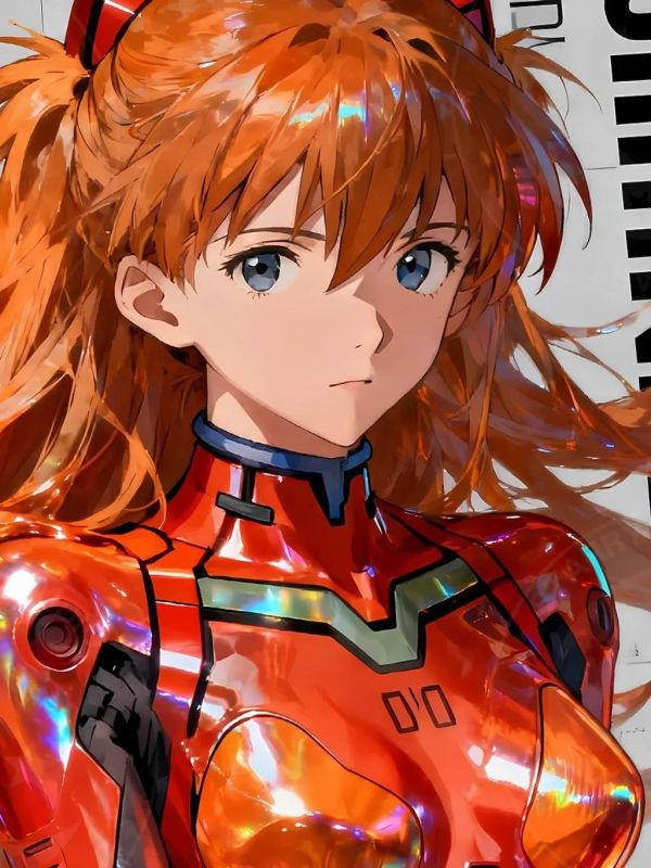 【海外代購】星空《絢麗明日香》Asuka新世紀福音戰士裝飾畫 