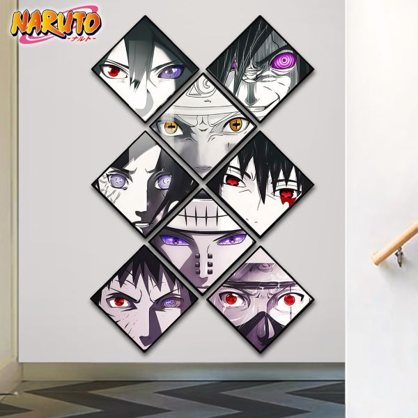 【海外代購】阿喵畫社 輪迴眼八宮格卡磚 手辦牆背景牆八宮格 