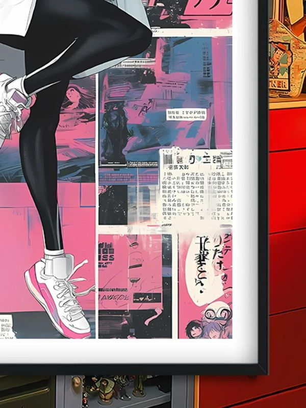 【海外代購】巴洛克《報紙格溫》漫威復仇者聯盟動漫裝飾畫冰箱貼 