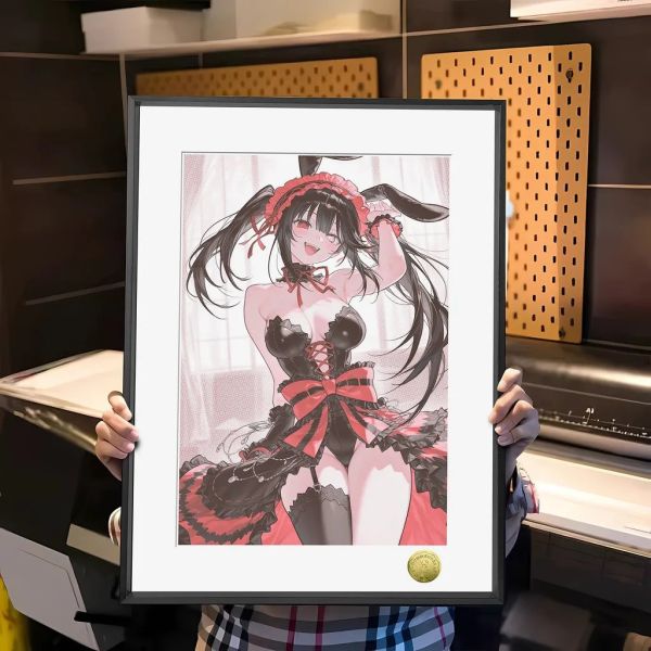 【海外代購】皇呱《可愛兔耳夢魘》約會大作戰時崎狂三裝飾畫 午睡毯 地毯 