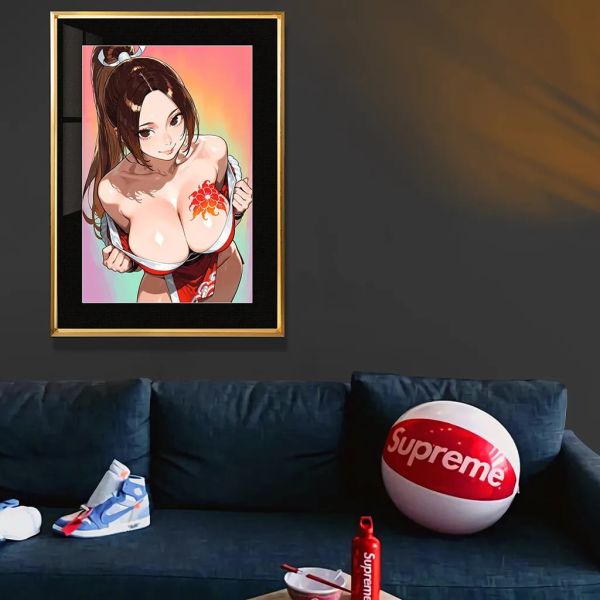 【海外代購】千鳥社《火舞彼岸花》不知火舞拳皇餓狼傳說午睡毯地毯裝飾畫 