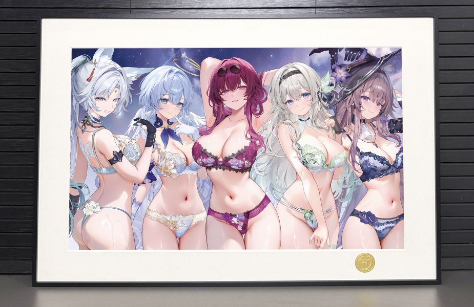 【海外代購】H2 《內衣女團》崩壞星穹鐵道卡芙卡知更鳥流螢飛宵黑塔裝飾畫 