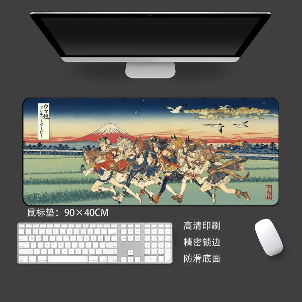 【海外代購】千鳥社 《賽馬娘 八駿圖》賽馬娘閃耀優俊少女東海帝王特別週黃金船米浴小栗帽浮世繪日式週邊滑鼠墊裝飾畫 